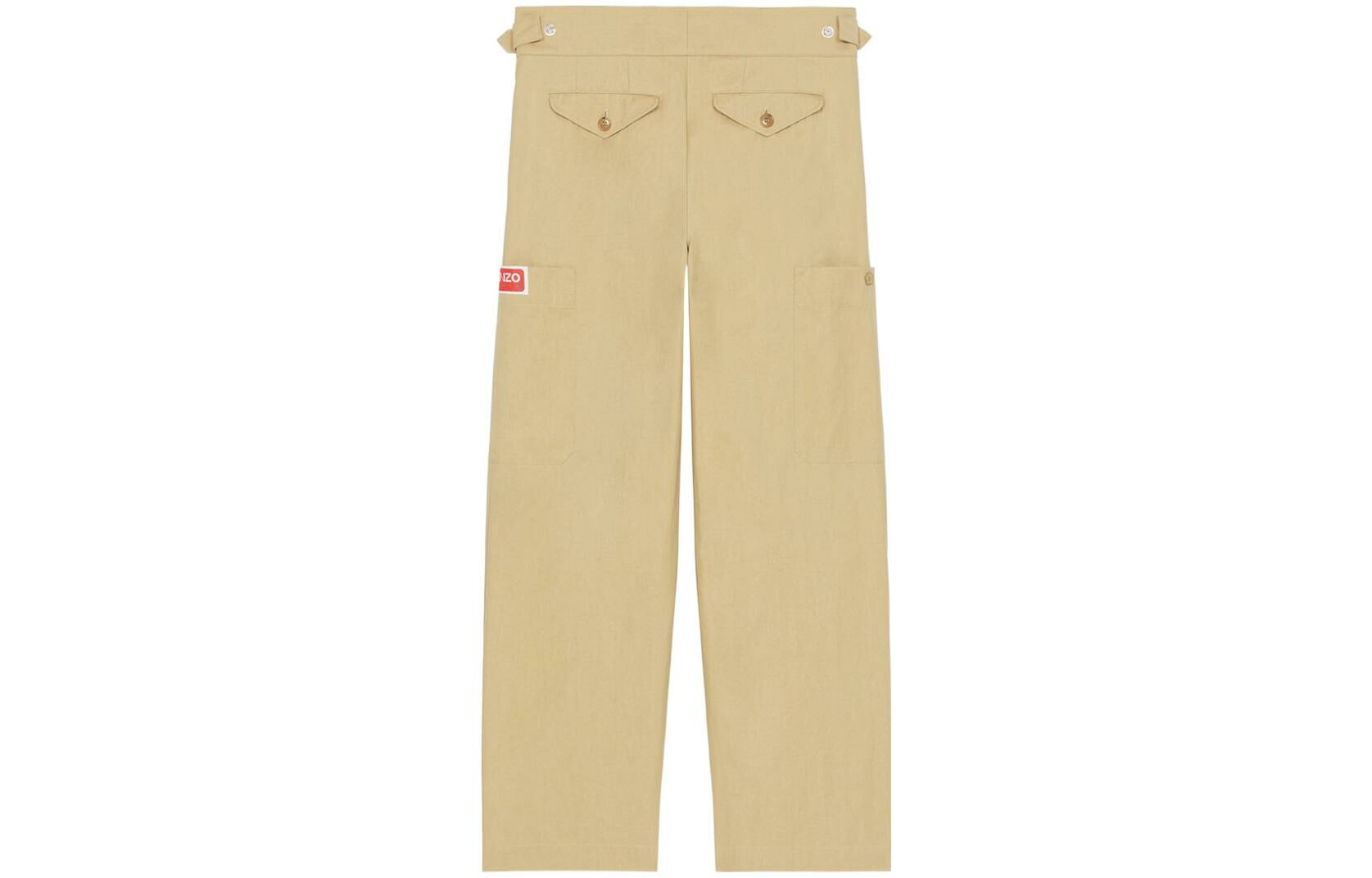 【代購】KENZO Logo Patch Straight Leg Pants