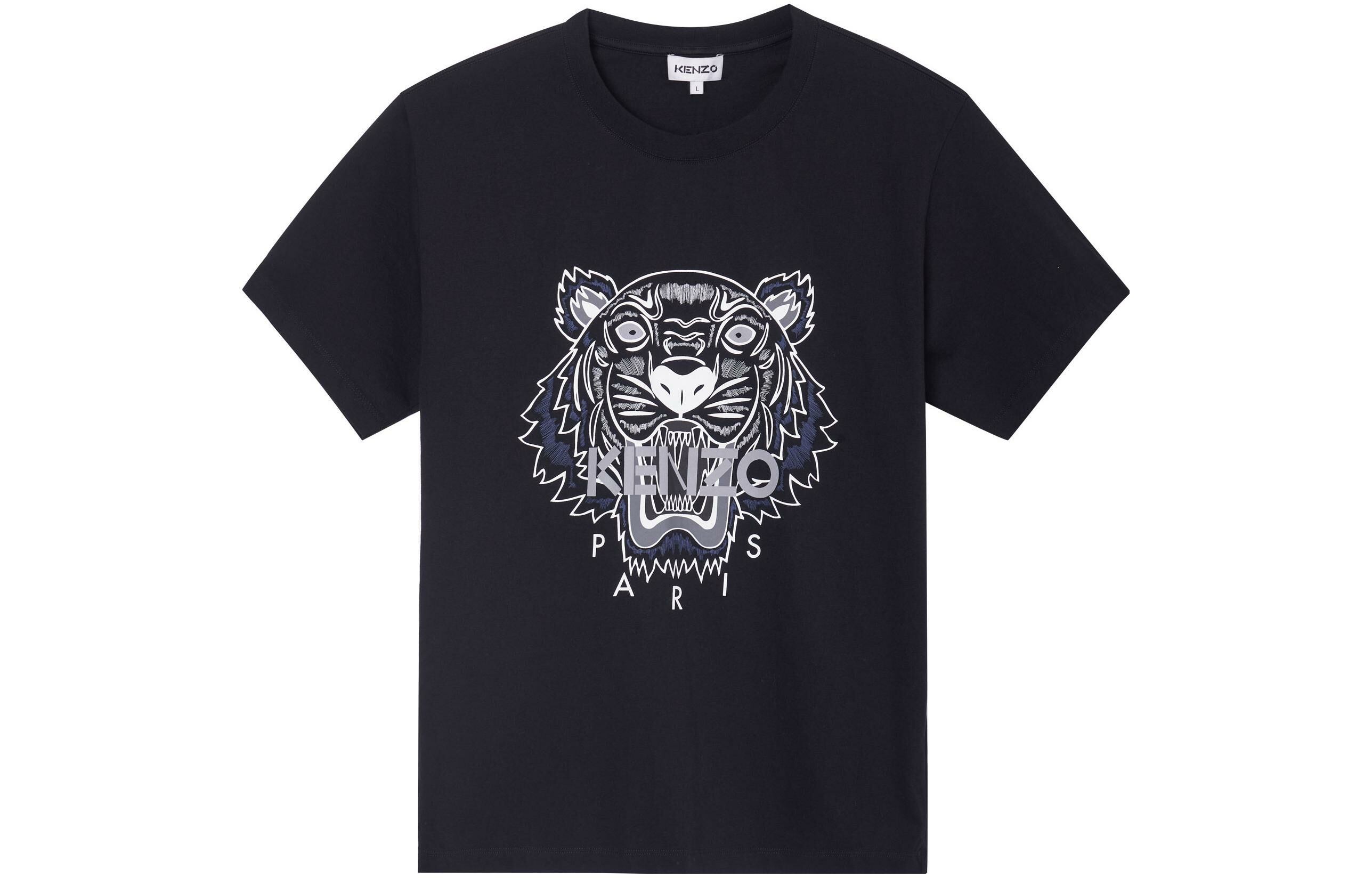 【代購】KENZO Men's Classic Tiger Short Sleeve T-shirt Black