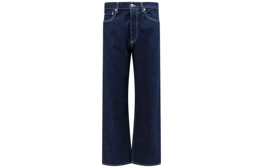 【代購】KENZO Asagao Mid-rise Straight-leg Jeans
