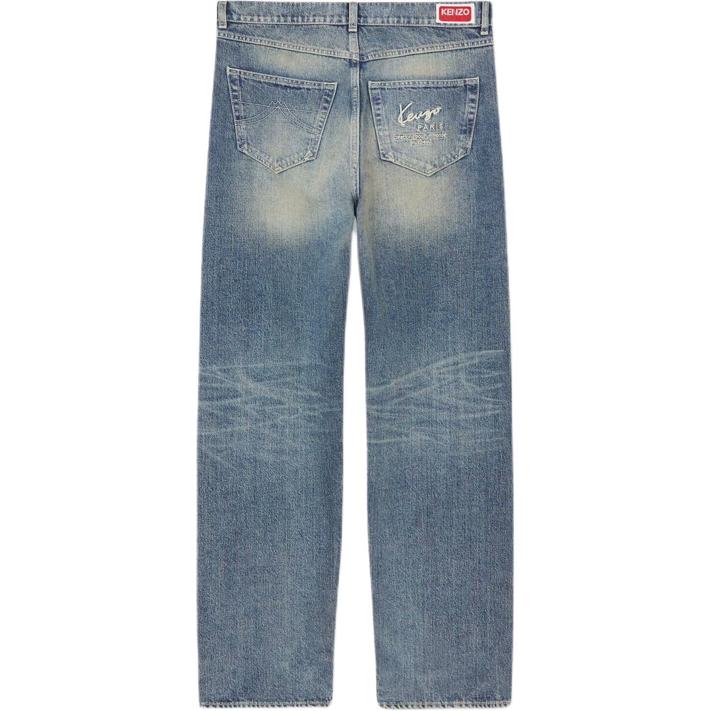 【代購】KENZO Asagao Straight Fit Jeans