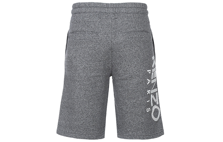 【代購】KENZO Letter Logo Casual Shorts Men Smoke Gray