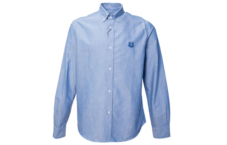 【代購】KENZO Classic Tiger Head Shirt Fall Men's Sky Blue