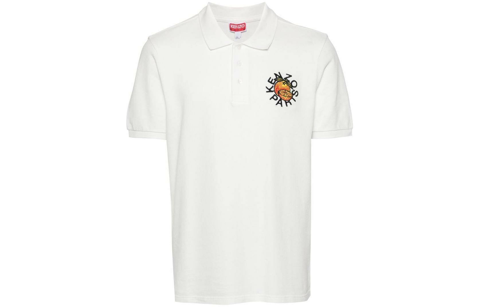 【代購】KENZO Orange Embroidered Polo Shirt