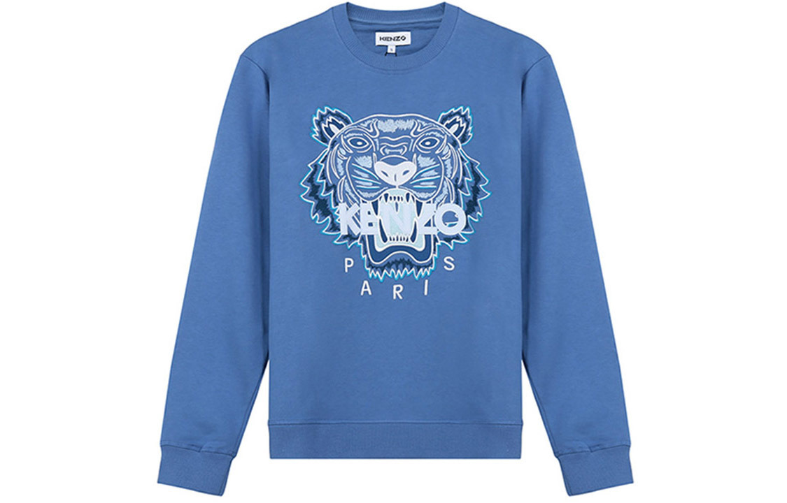 【代購】KENZO Classic Tiger Head Sweatshirts Men Sapphire Blue