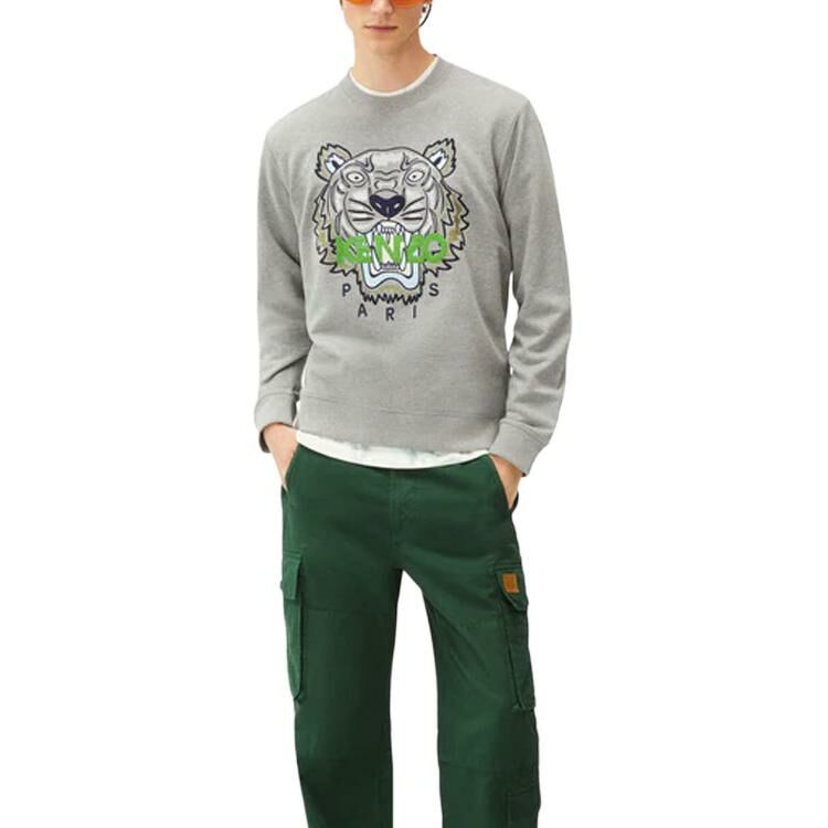 【代購】KENZO Classic Tiger Head Sweatshirts Men Gray