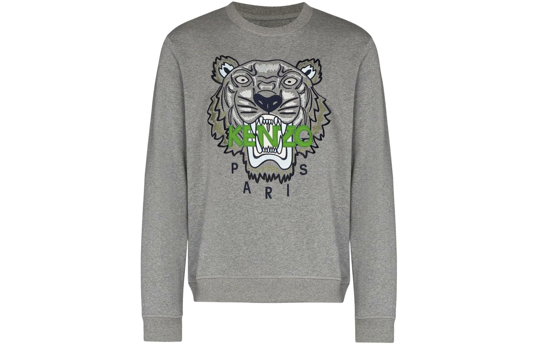 【代購】KENZO Classic Tiger Head Sweatshirts Men Gray