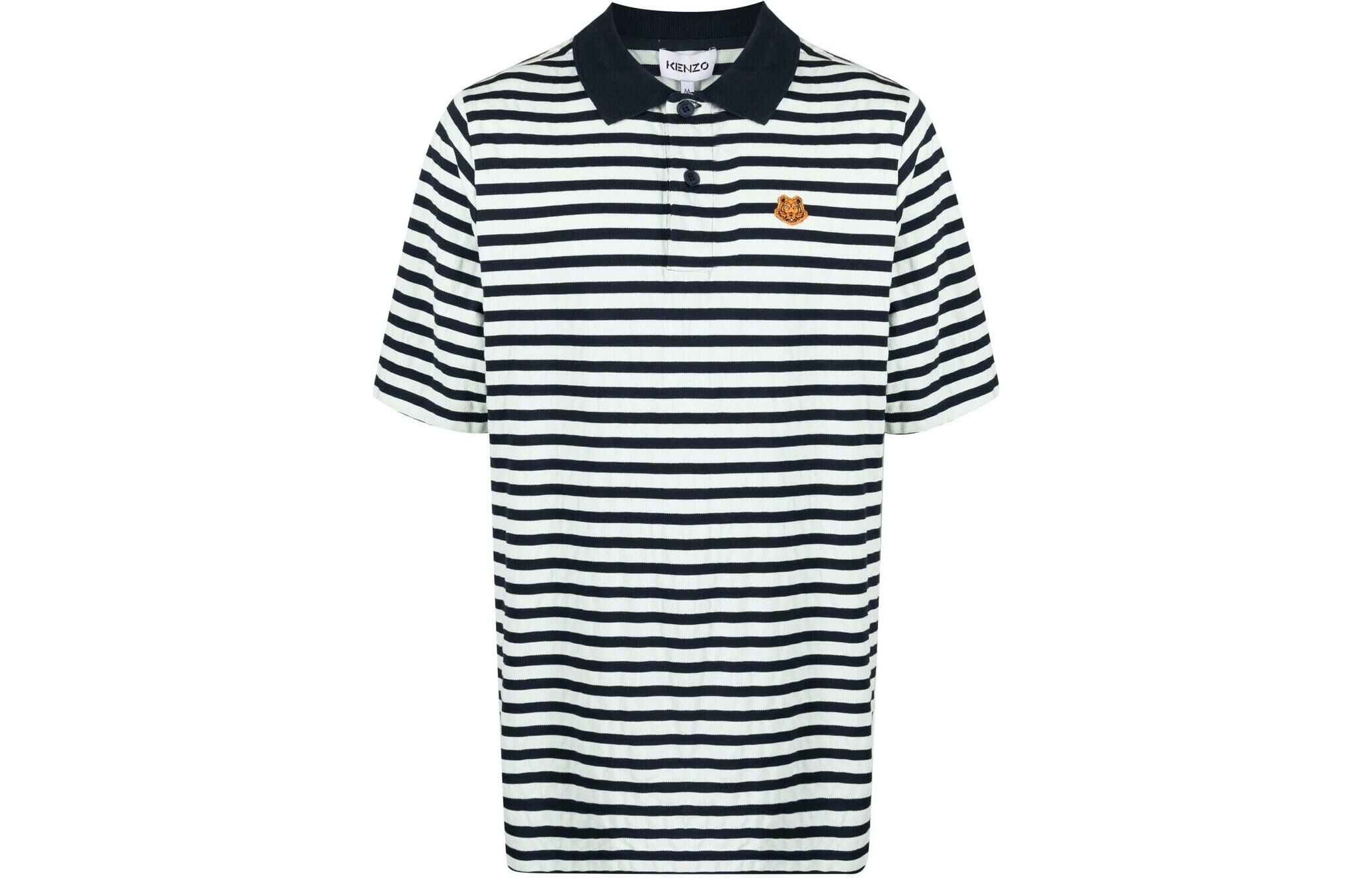 【代購】KENZO Classic Tiger Head Polo Shirt Men's Blue