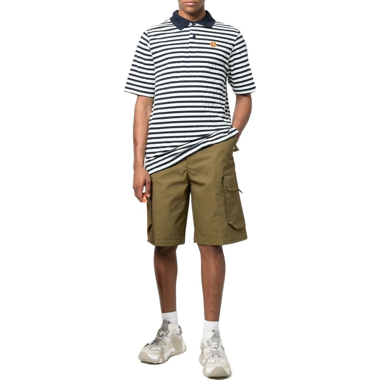 【代購】KENZO Classic Tiger Head Polo Shirt Men's Blue