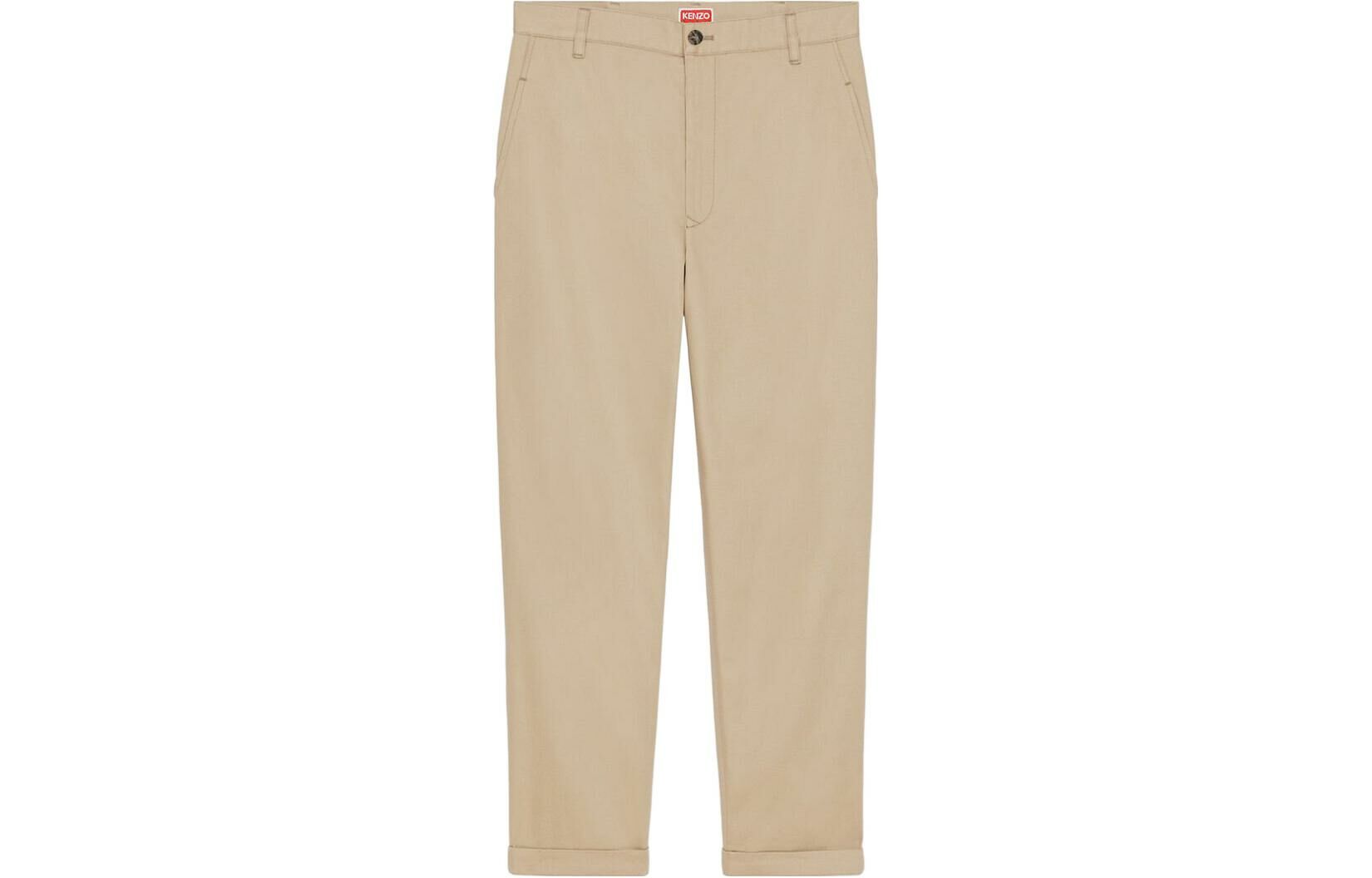 【代購】KENZO Logo-patch Straight-leg Trousers