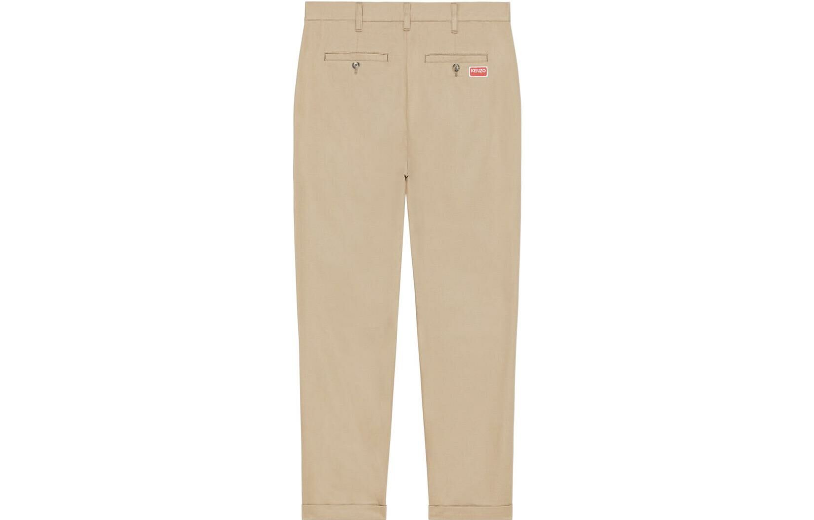 【代購】KENZO Logo-patch Straight-leg Trousers