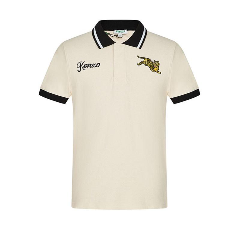 【代購】KENZO Tiger Tail Series Polo Shirt Men's Beige