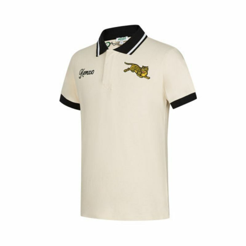 【代購】KENZO Tiger Tail Series Polo Shirt Men's Beige
