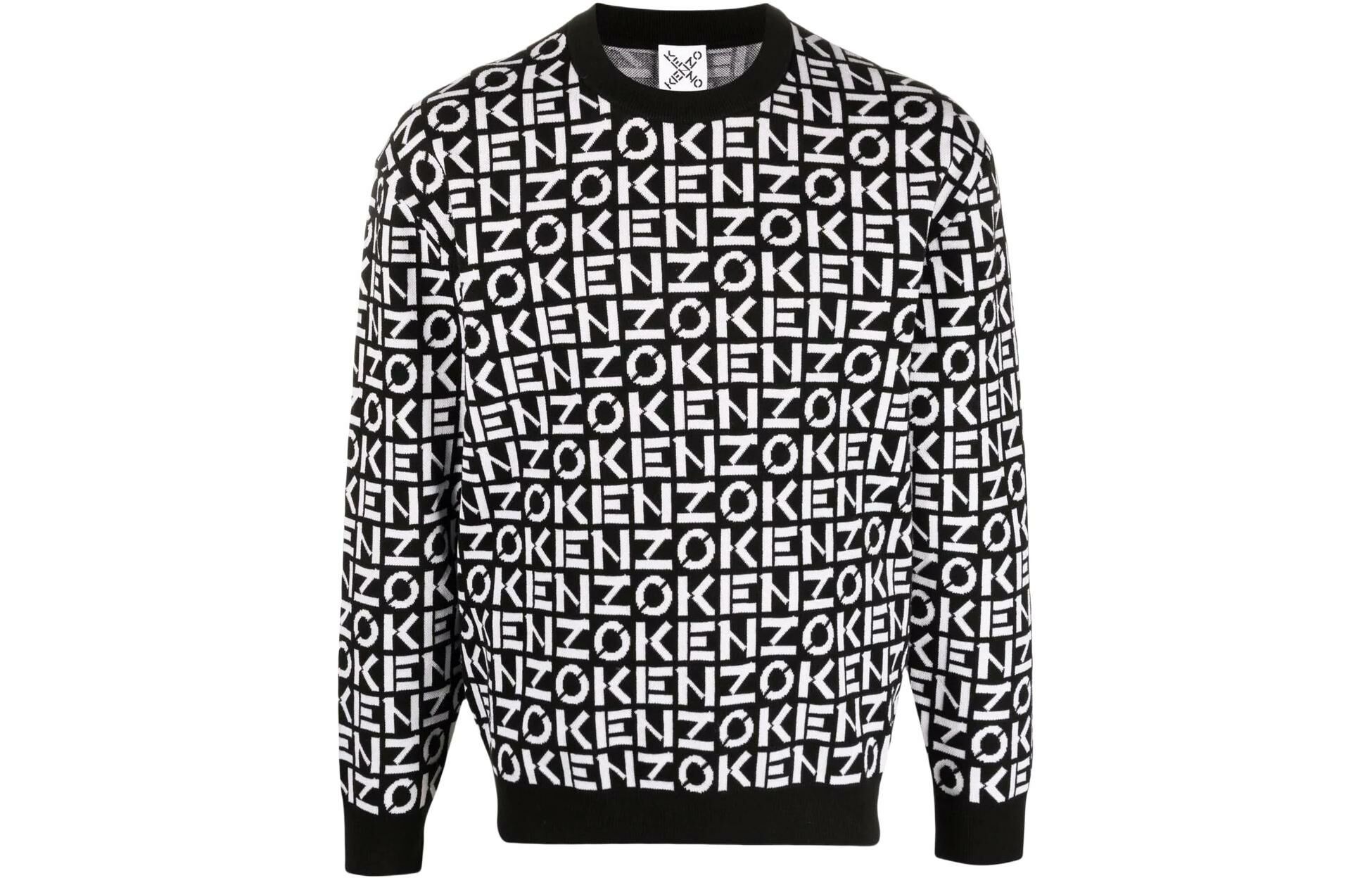 【代購】KENZO SS22 Sport Monogram Sweater Black