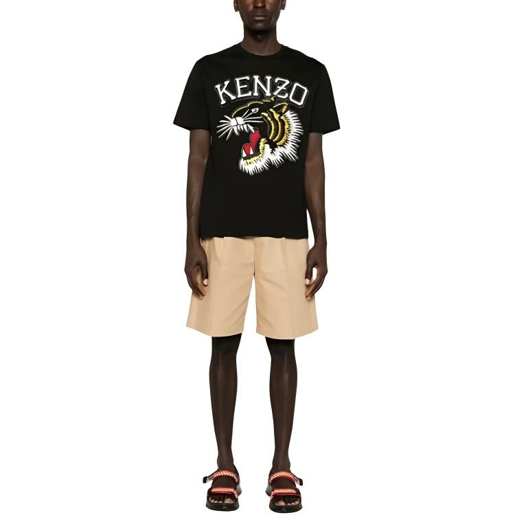 【代購】KENZO Tiger Embroidered Crewneck T-Shirt