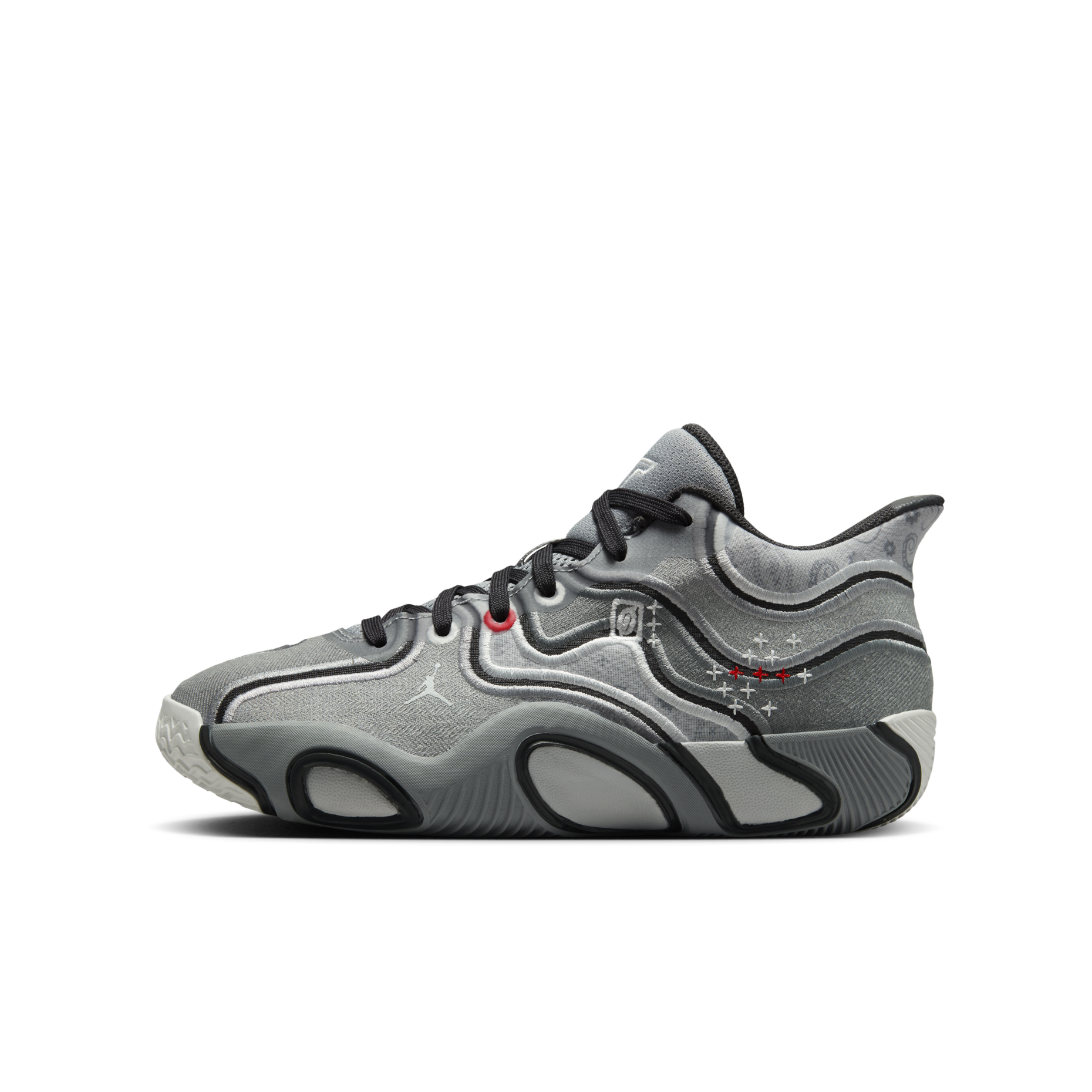 大童鞋 女生尺寸 NIKE JORDAN TATUM 3 GS 'Boro Stitching' 灰 緩震 實戰 籃球鞋【HV5889-002】