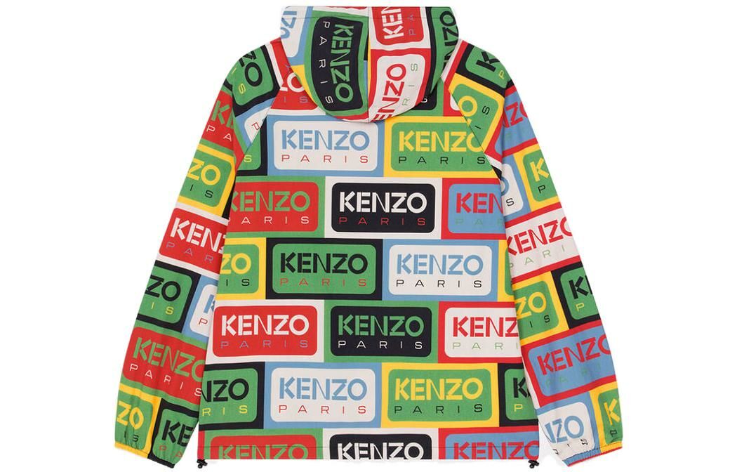 【代購】KENZO Labels Half Zip Windbreaker