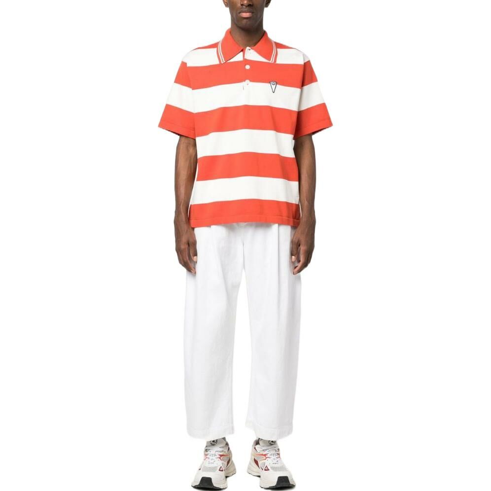 【代購】KENZO Logo Patch Striped Polo Shirt