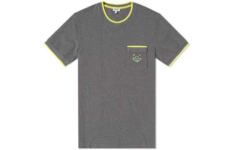 【代購】KENZO Classic Tiger Head T-Shirts Men Gray