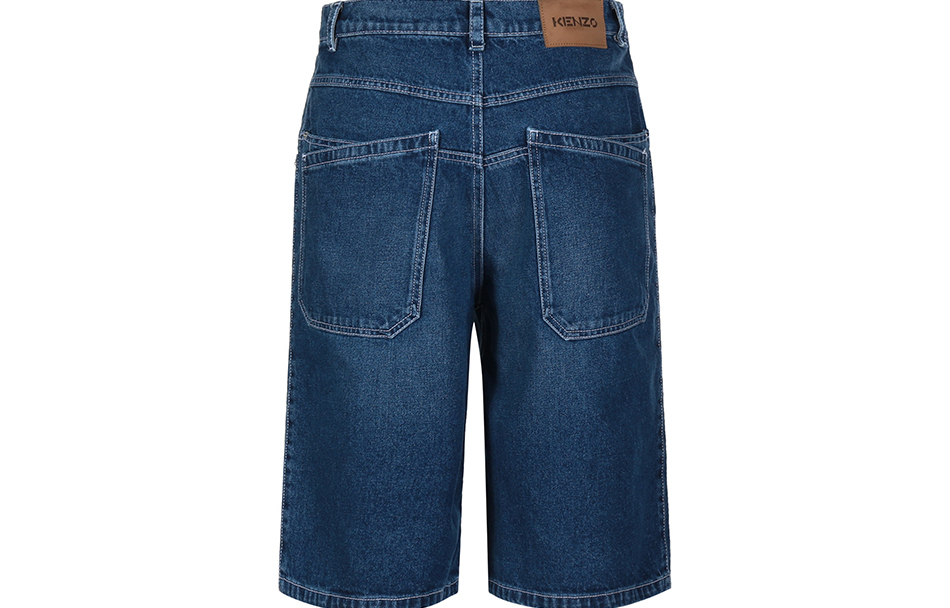 【代購】KENZO Denim Shorts Men Denim Blue