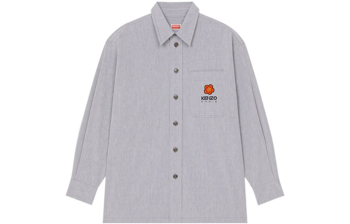 【代購】KENZO X Nigo Boke Flower Crest On Pocket Oversized Shirt
