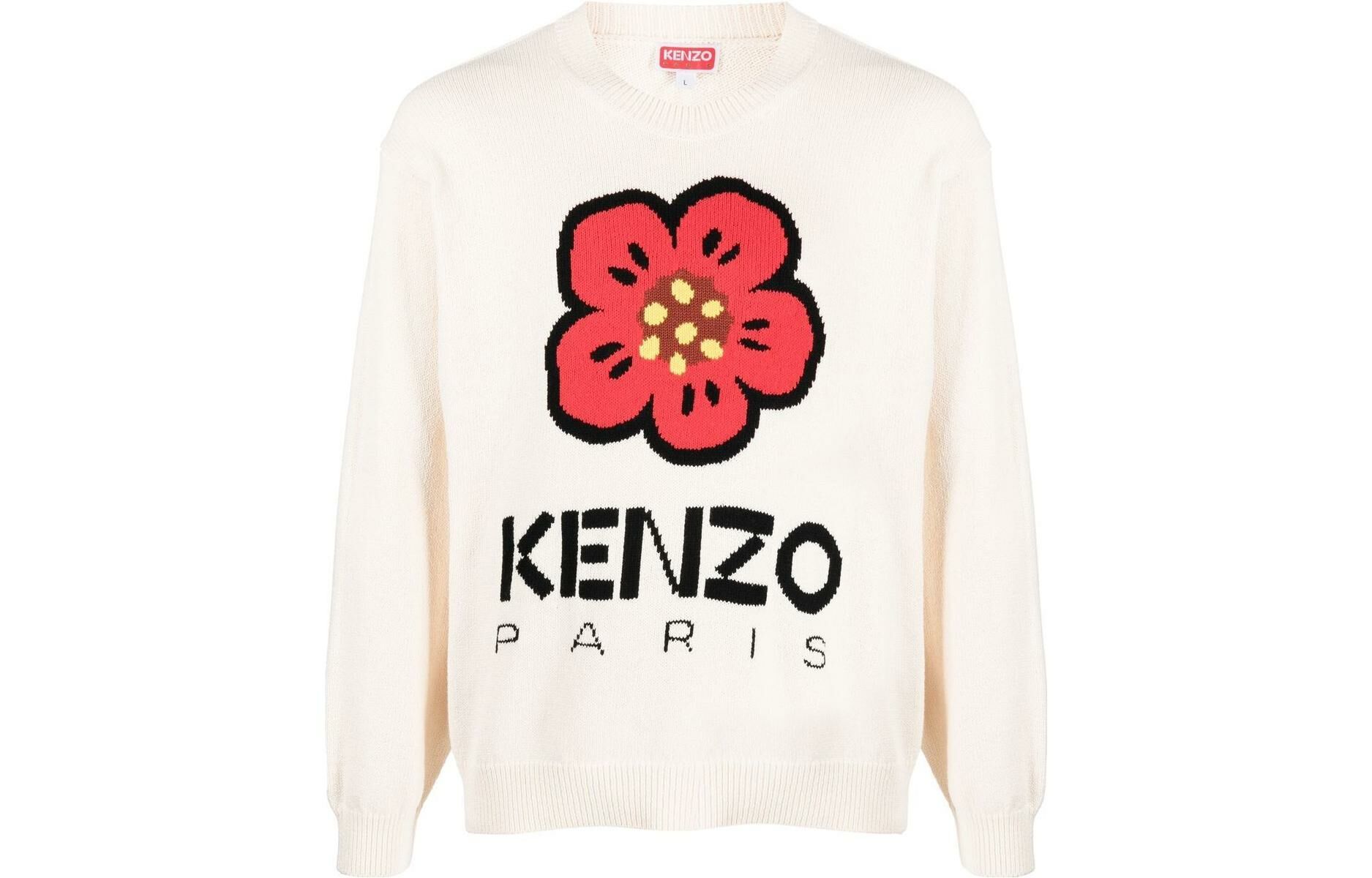 【代購】KENZO Boke Flower-intarsia Crew-neck Jumper