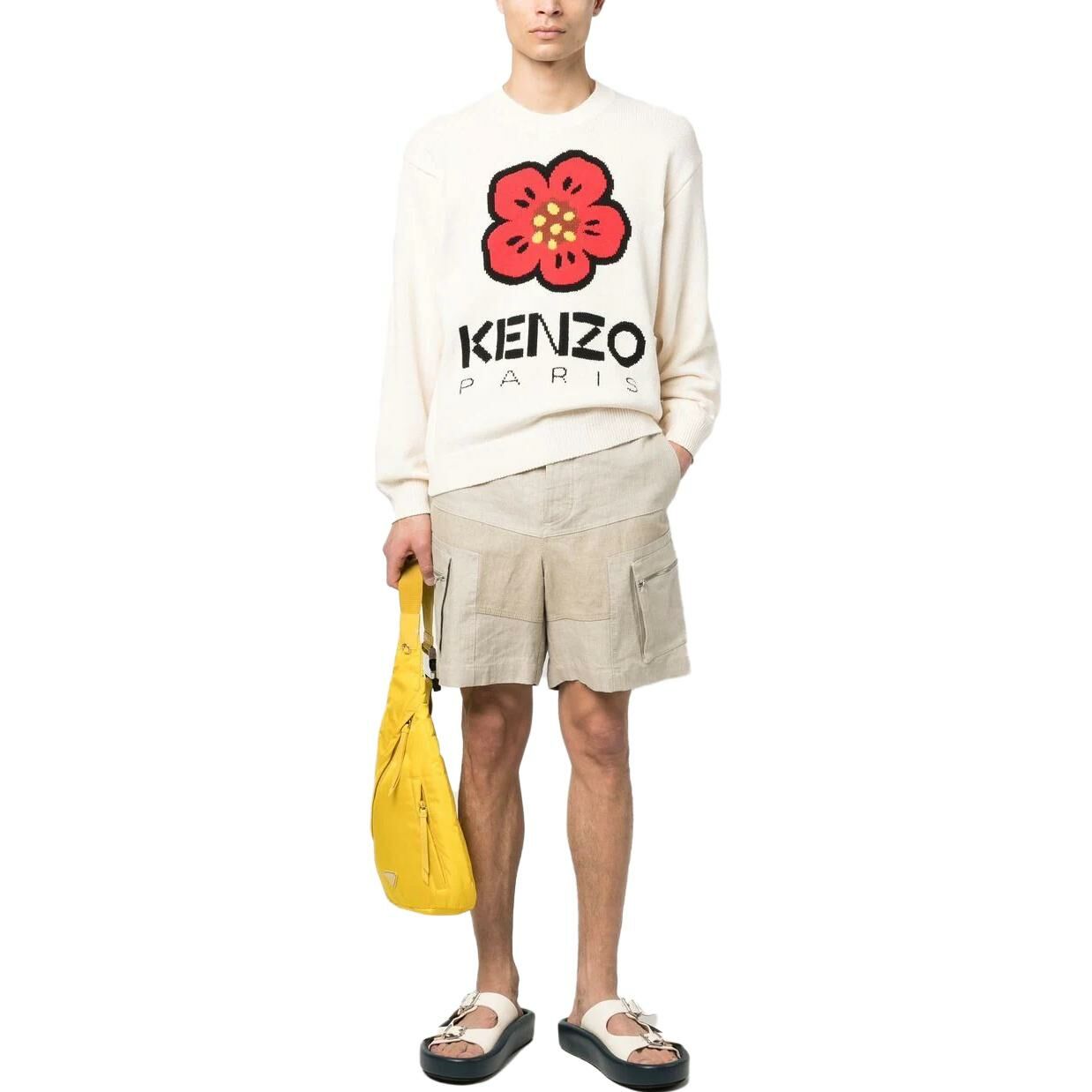 【代購】KENZO Boke Flower-intarsia Crew-neck Jumper