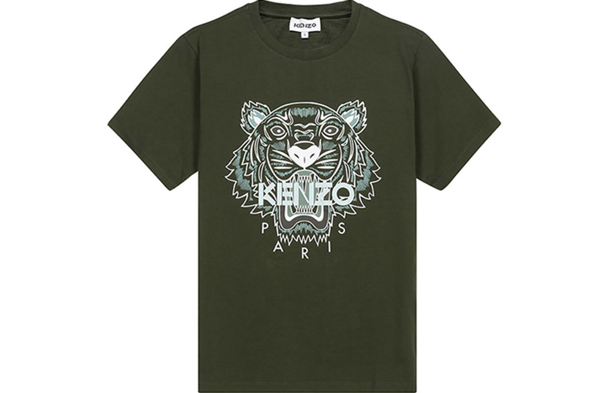 【代購】KENZO T-Shirts Men Dark Khaki Green