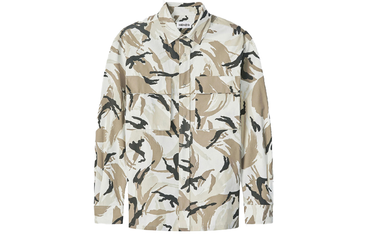 【代購】KENZO Camouflage-print Shirt