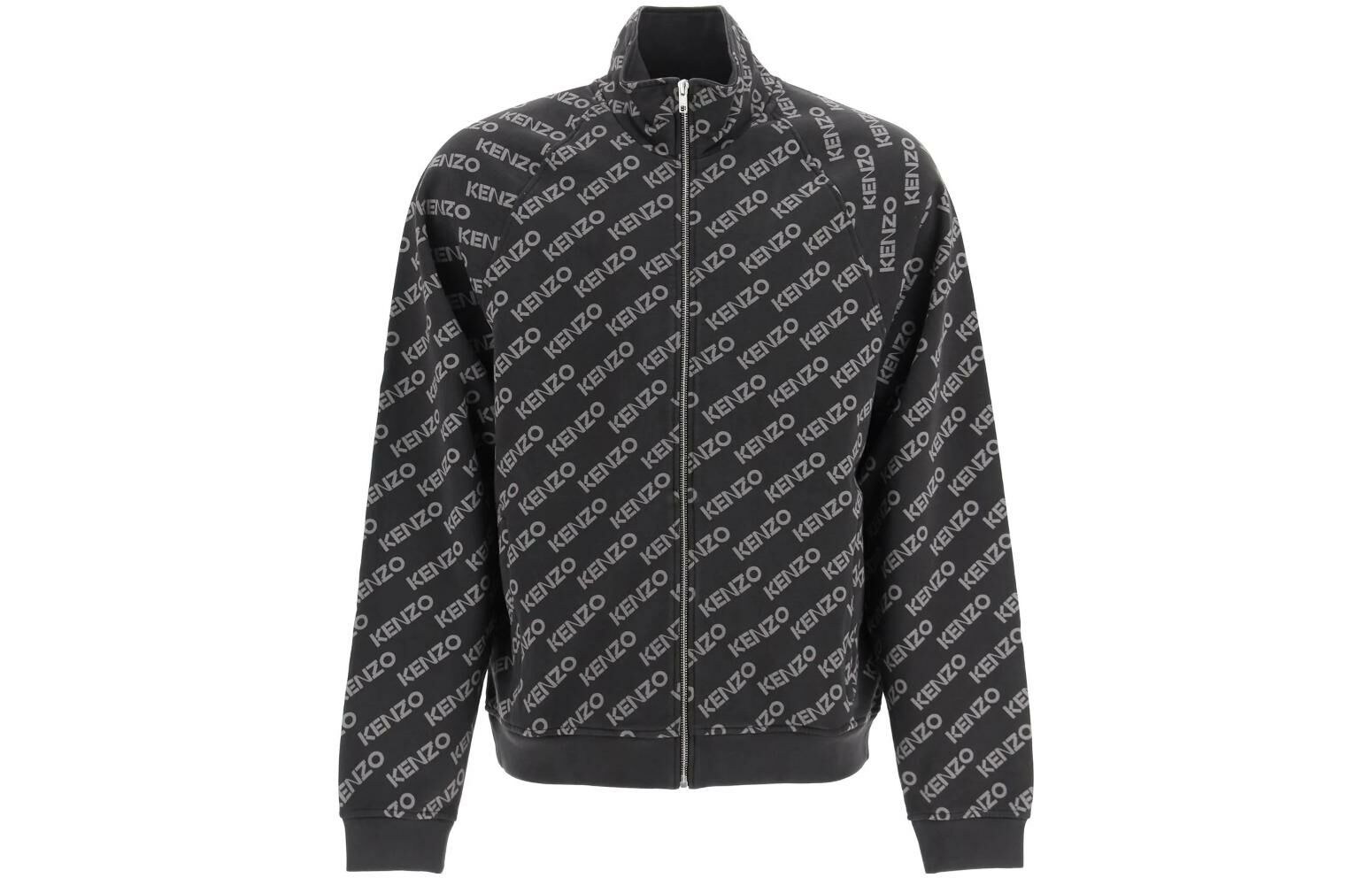 【代購】KENZO Logo-Printed Funnel-Neck Zipped Jacket