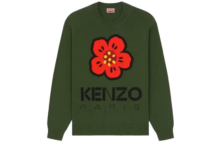 【代購】KENZO Boke Flower Logo Intarsia Crewneck Jumper