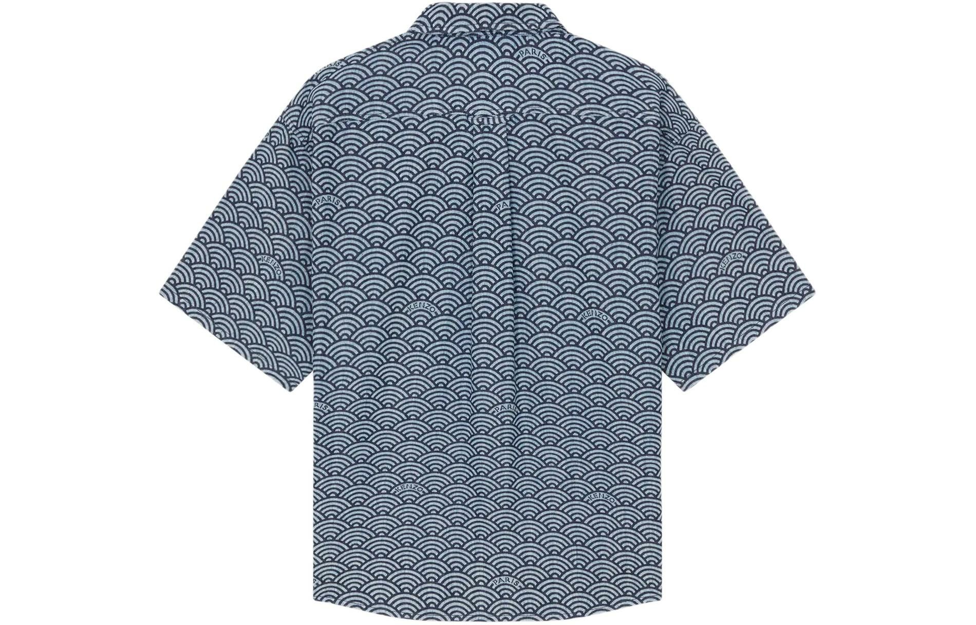 【代購】KENZO Seigaiha Short-Sleeve Shirt