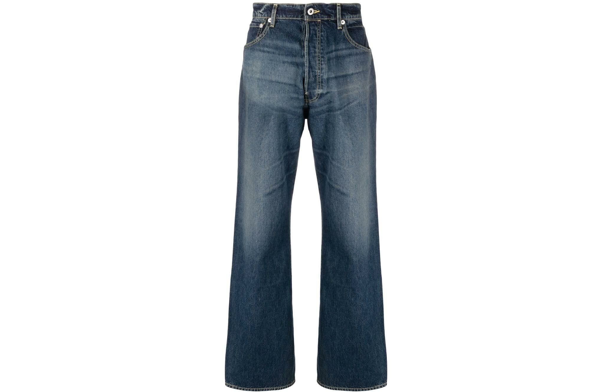 【代購】KENZO Suisen Wide-Leg Relaxed-Fit Jeans
