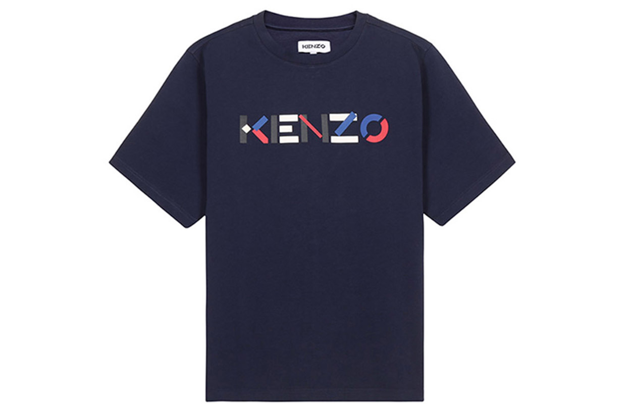 【代購】KENZO Letter Logo T-Shirts Men Navy