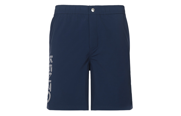 【代購】KENZO Letter Logo Casual Shorts Men Dark Blue