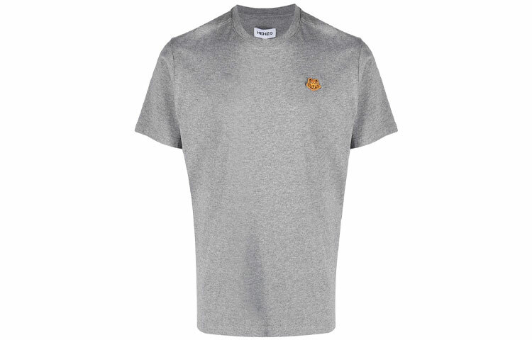 【代購】KENZO Classic Tiger Head T-Shirts Men Dove Gray