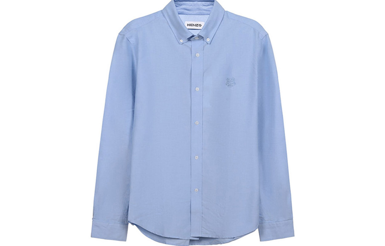 【代購】KENZO Classic Tiger Head Shirt Men's Light Blue