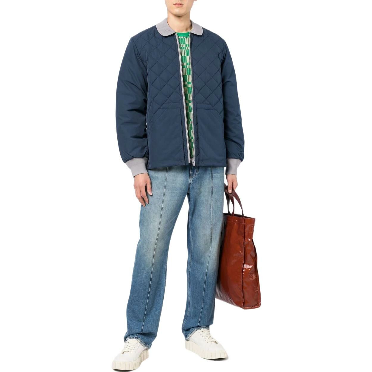 【代購】KENZO Two-tone Diamond-quilt Jacket