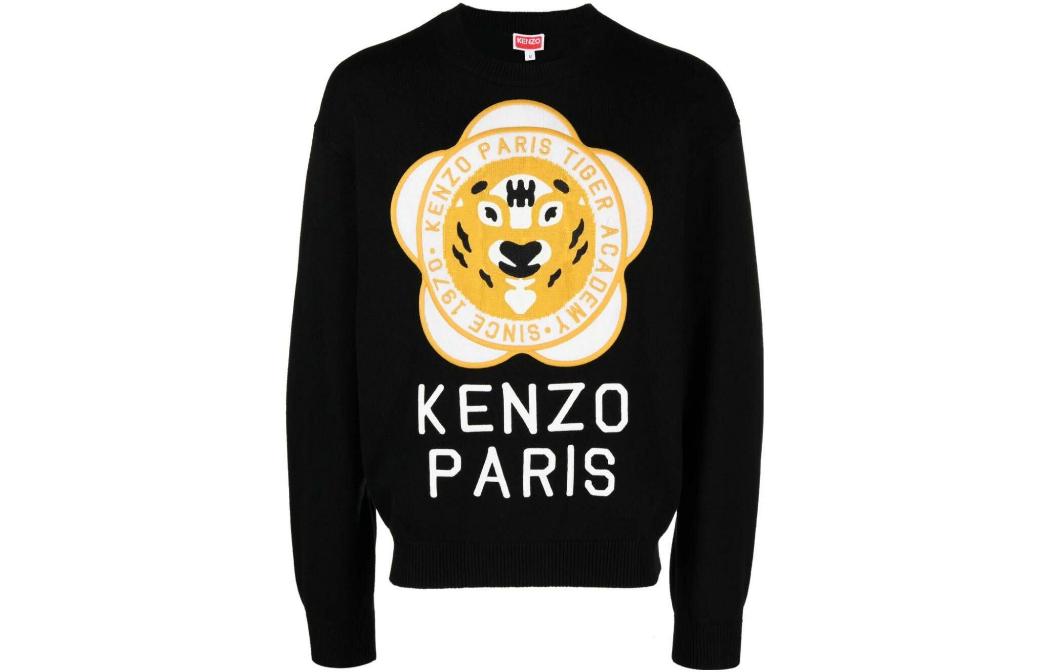 【代購】KENZO Logo Embroidered Ribbed-Knit Sweater