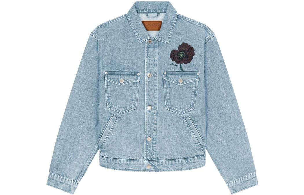 【代購】KENZO Floral-print Trucker Jacket