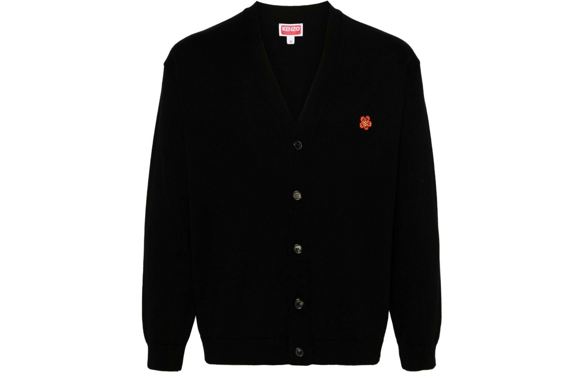 【代購】KENZO Flower Embroidered Buttoned Cardigan