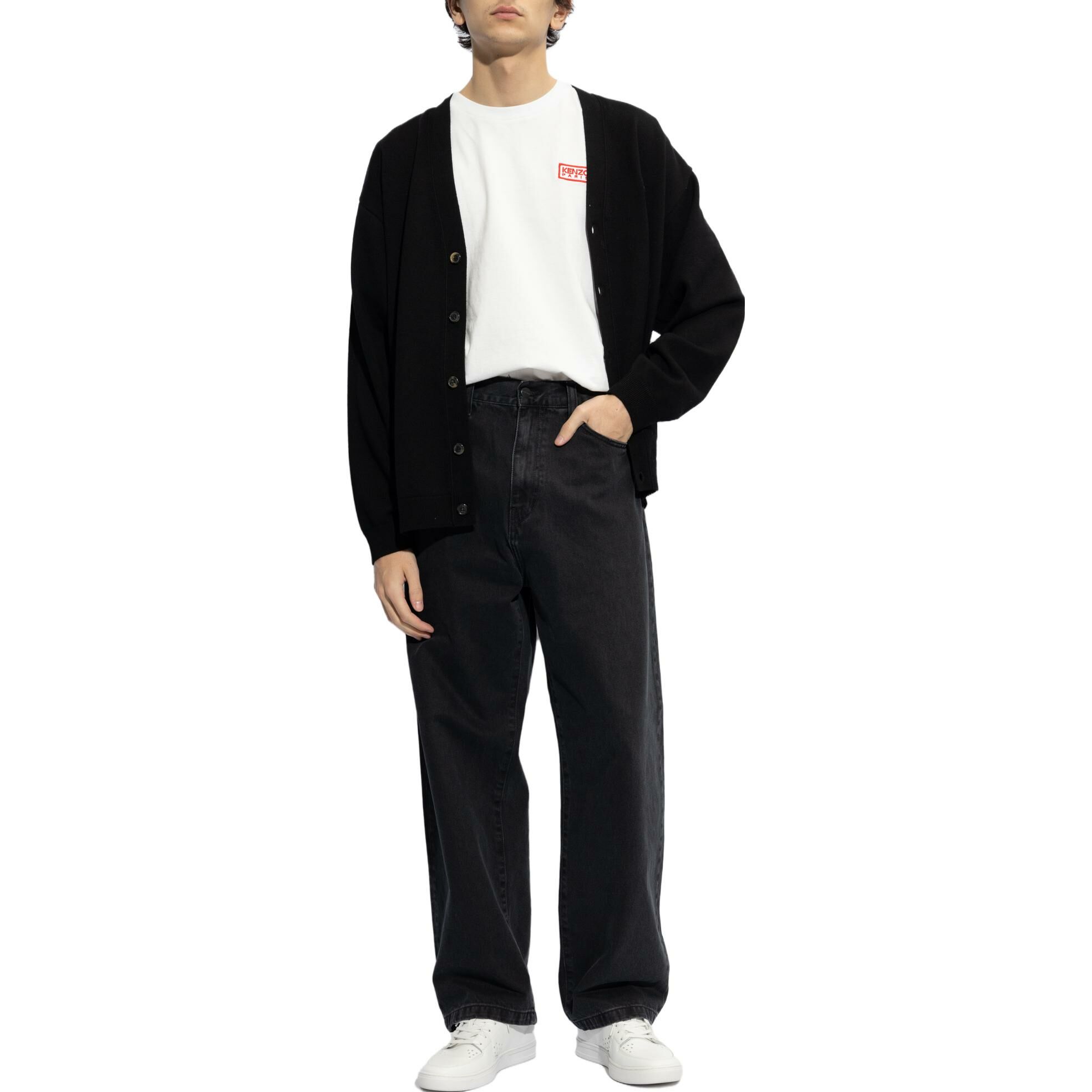 【代購】KENZO Flower Embroidered Buttoned Cardigan