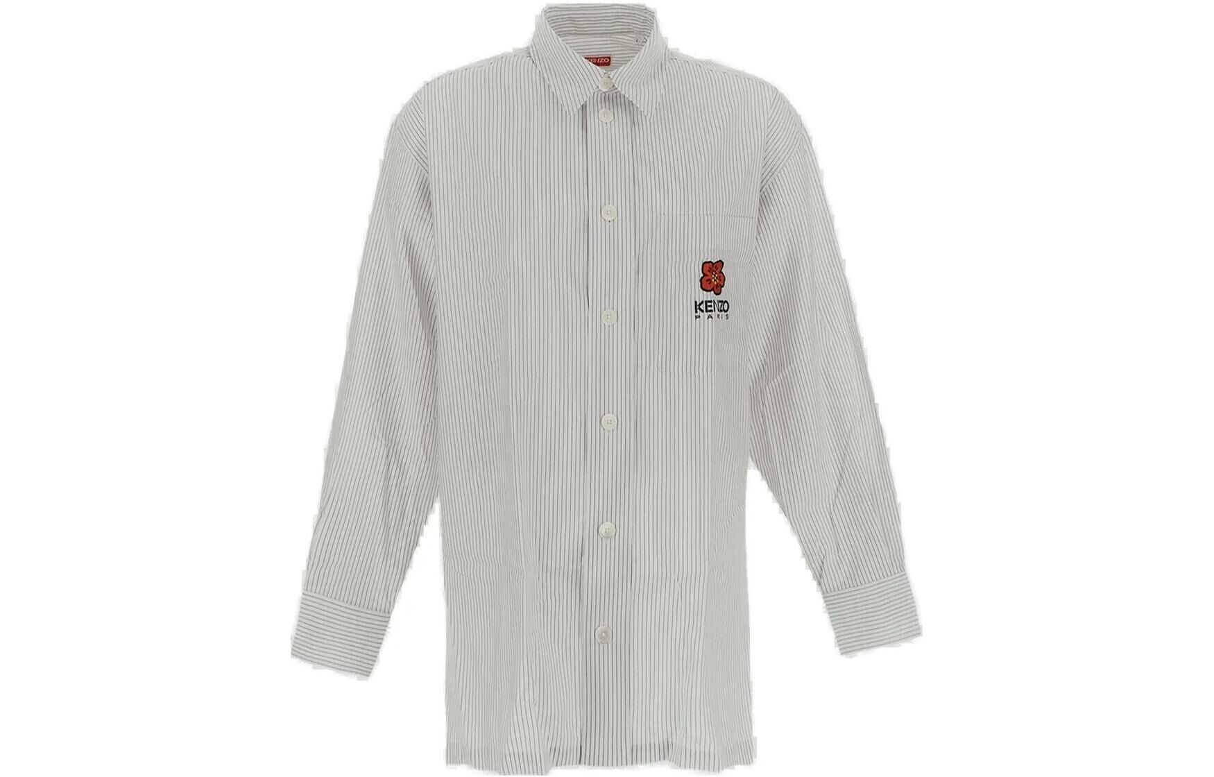 【代購】KENZO Striped Boke Flower Oversized Shirt