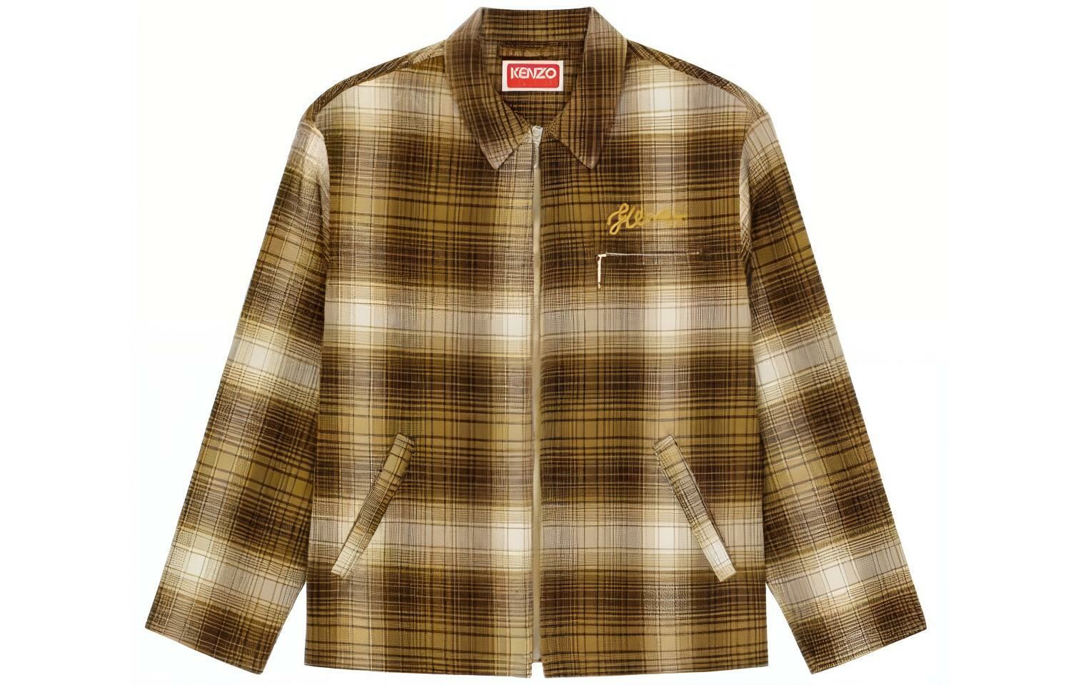 【代購】KENZO Plaid-check Cotton Shirt Jacket