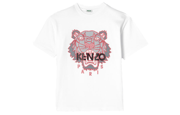 【代購】KENZO Classic Tiger Head T-Shirts Men White
