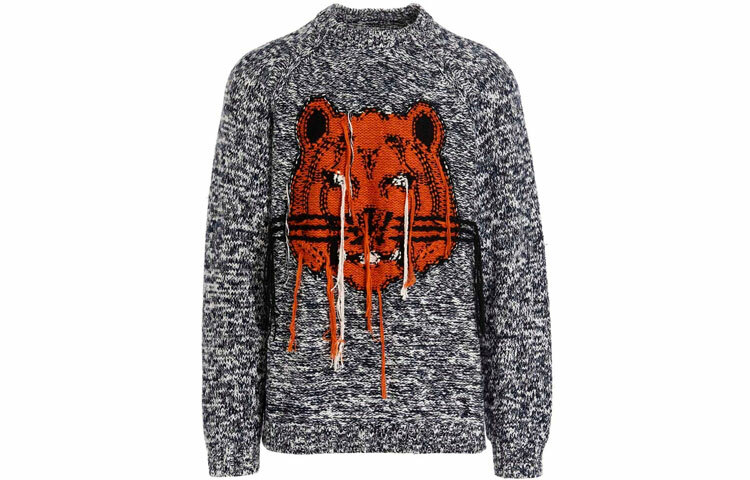 【代購】KENZO Classic Tiger Head Sweater Men's Gray