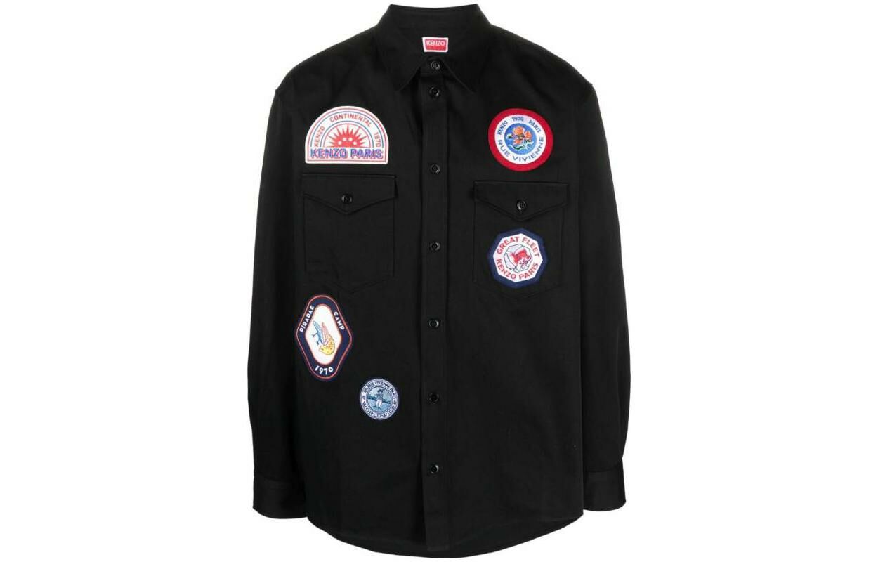 【代購】KENZO Patch-Detailed Buttoned Shirt