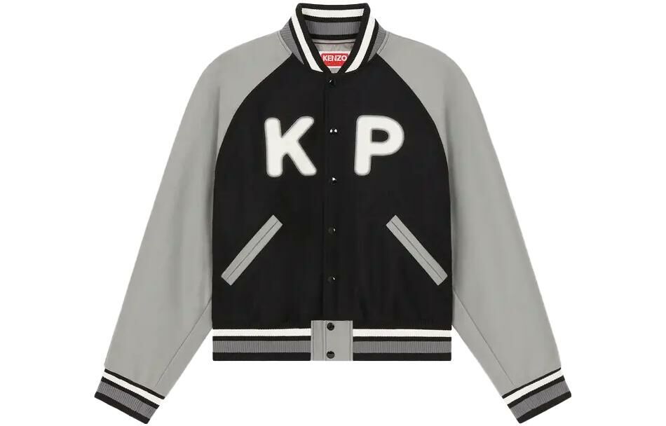 【代購】KENZO Varsity Logo Patch Bomber Jacket