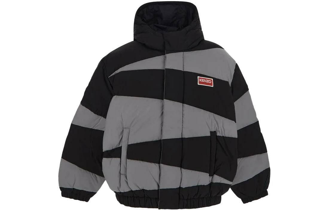 【代購】KENZO Dazzle Striped Down Jacket