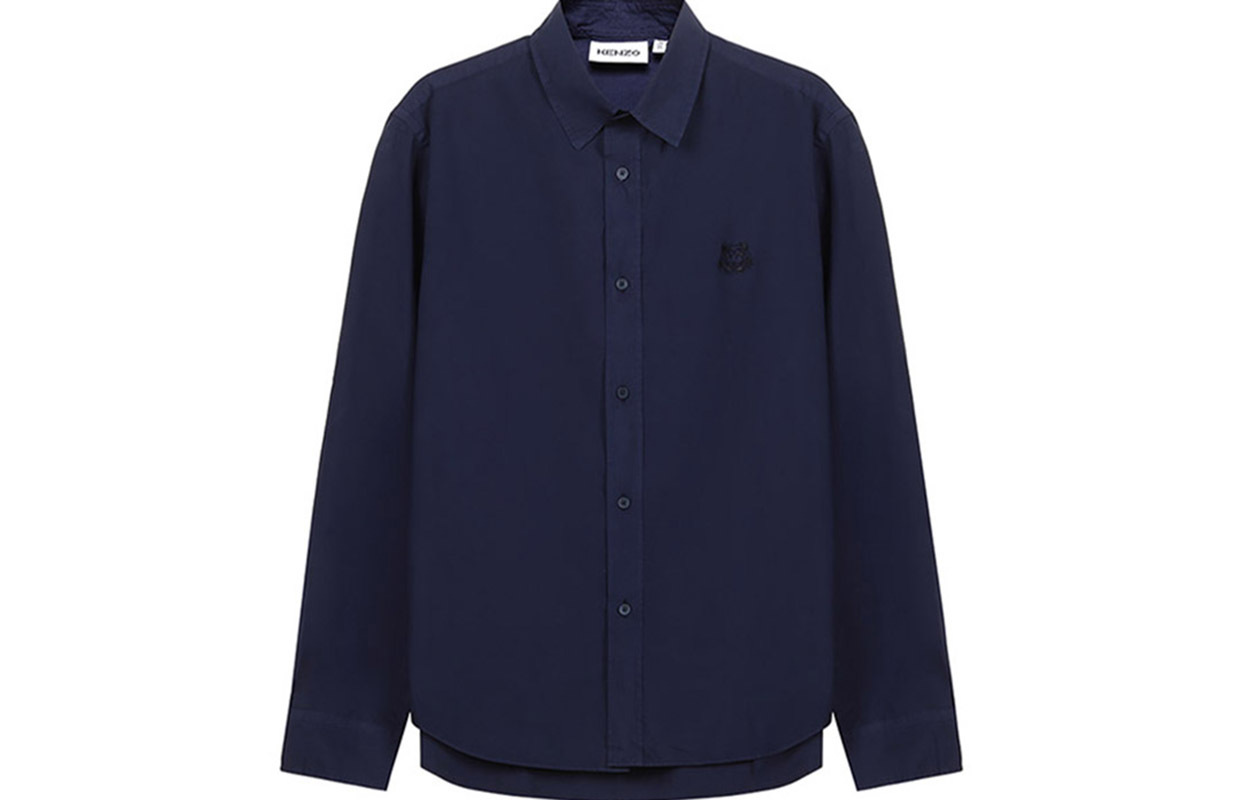 【代購】KENZO Classic Tiger Head Shirts Men Navy