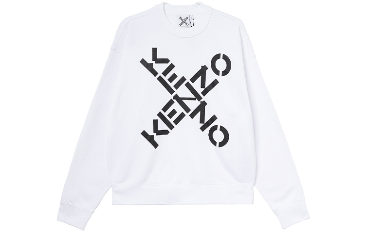 【代購】KENZO Letter Logo Sweatshirt Men's White